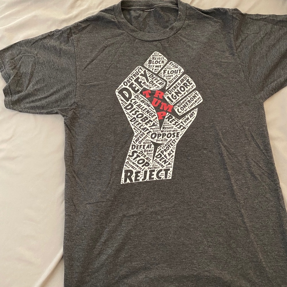 Gray Resist Trump T-Shirt (Men’s small)